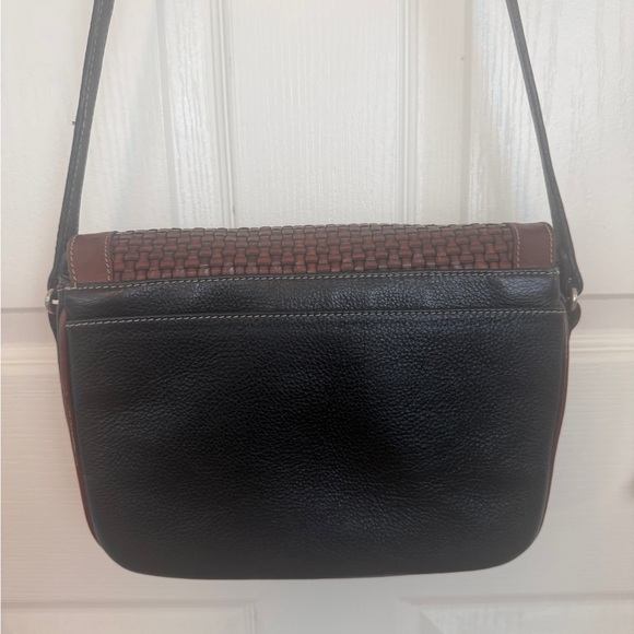 BALLY BLACK AND BROWN WOVEN LEATHER BAG & WALLET, VGUC - Picture 4 of 17